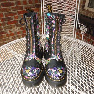 DR MARTENS Women's "Sinclair Hi" Vintage Floral Combat Platform Boots Sz 6 NWOT!